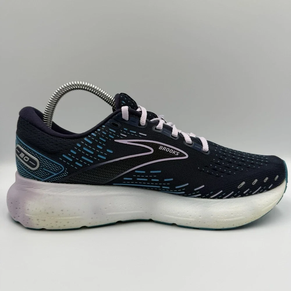Brooks Glycerin‎ 20 Blue Running Shoes Women's Size 9.5 White Athletic Sneakers